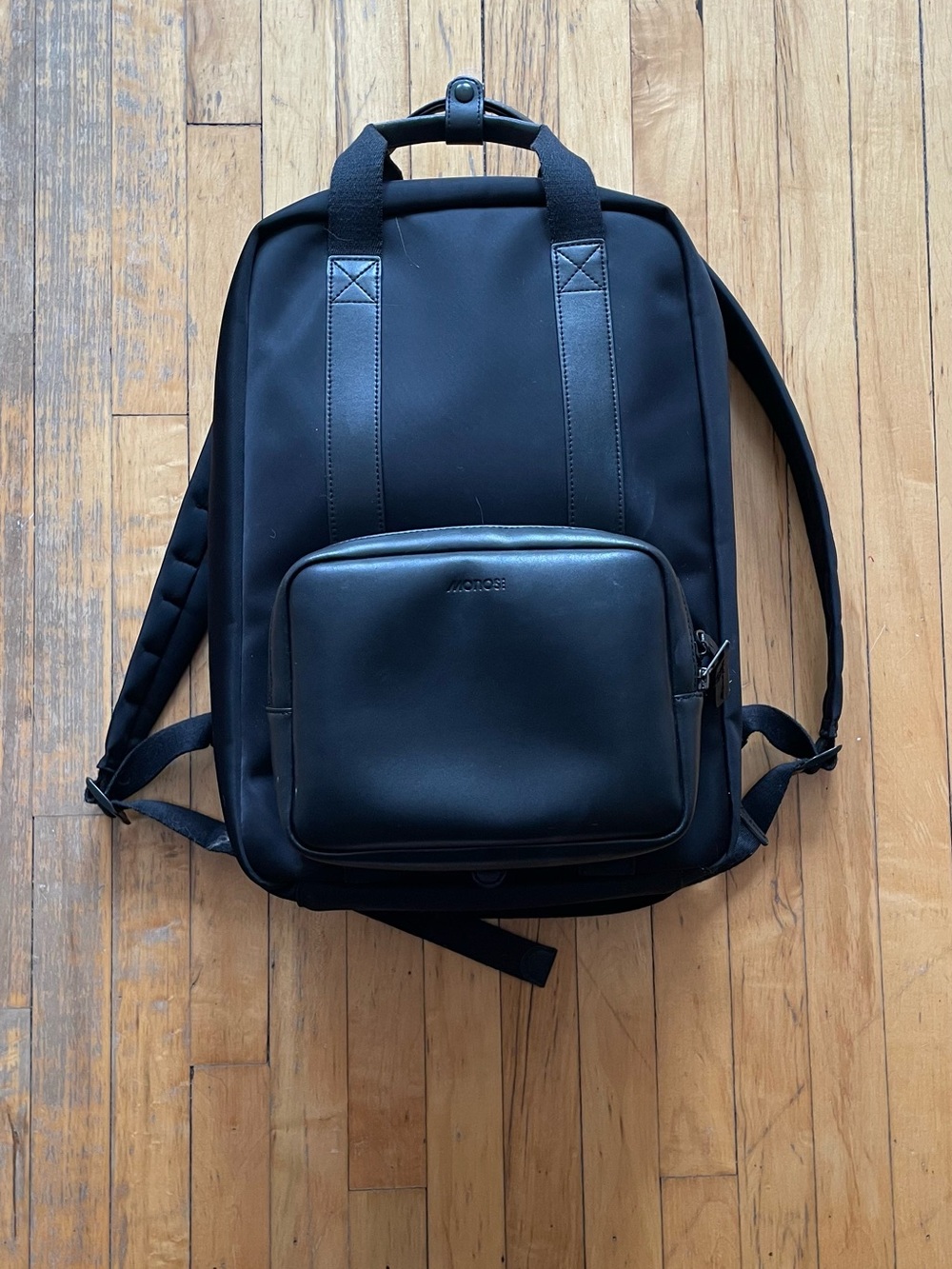 Monos Black Nylon Backpack